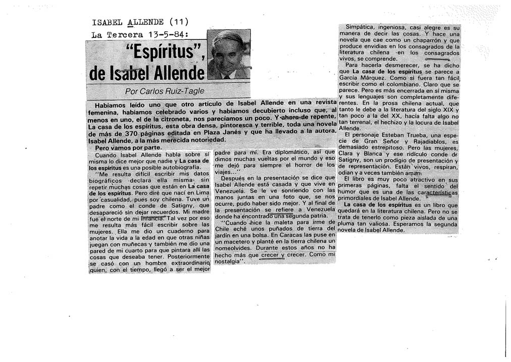 ALLENDE ISABEL -11-