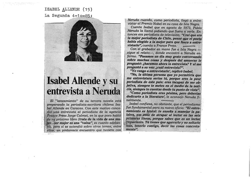 ALLENDE ISABEL -15-