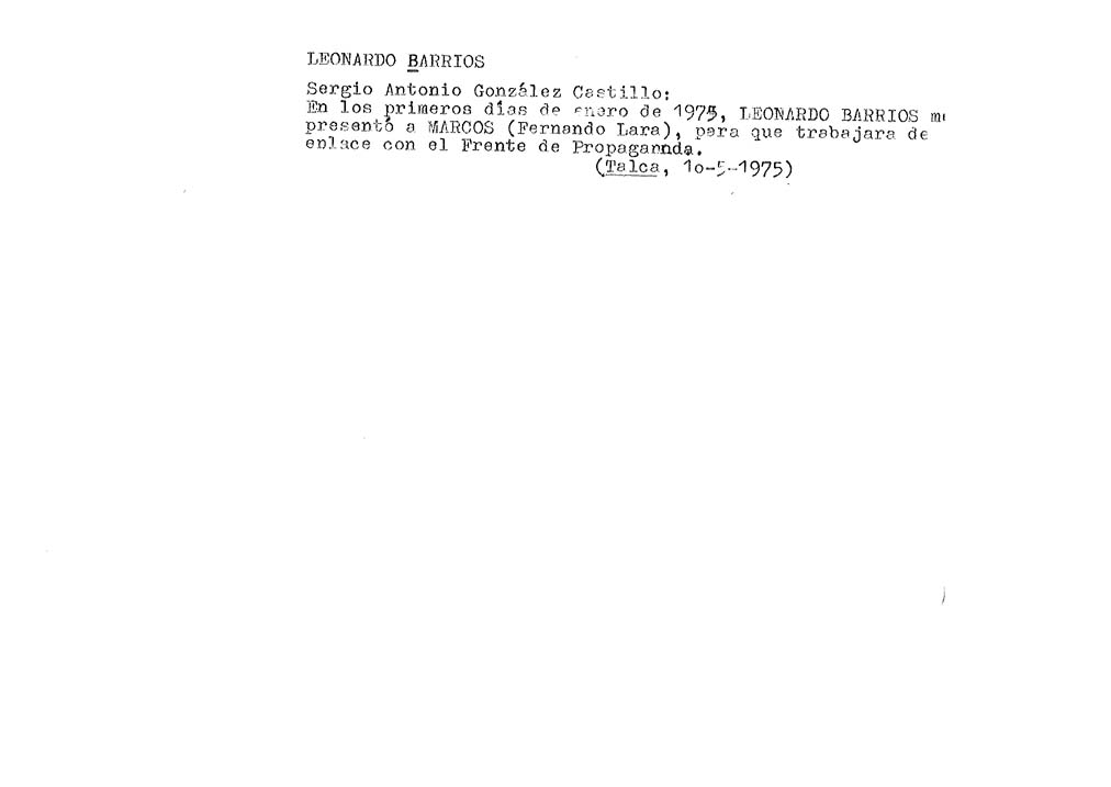 BARRIOS LEONARDO