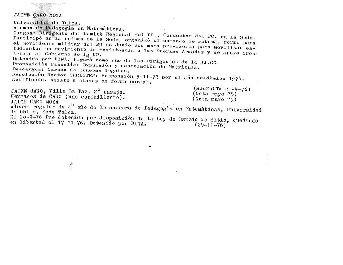 CARO MOYA JAIME