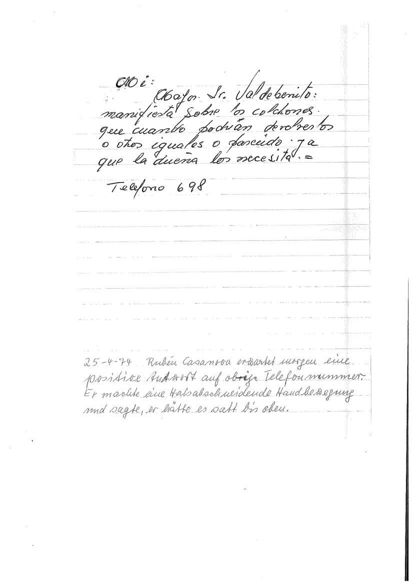 CASANOVA CARTA 3 DE SOBRE