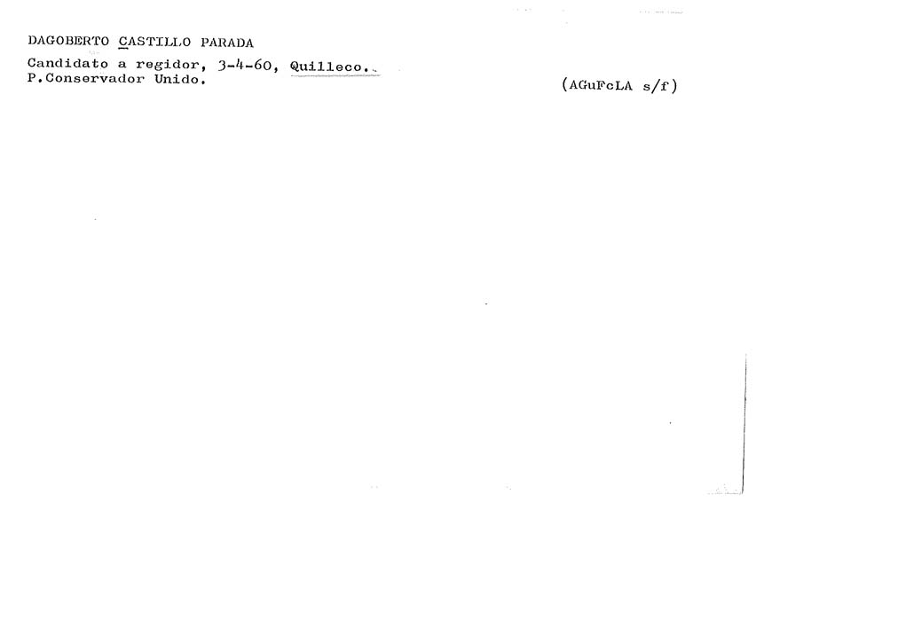 CASTILLO PARADA DAGOBERTO