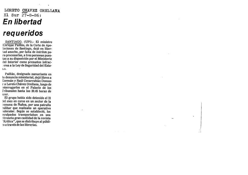 CHAVEZ ORELLANA LORETO