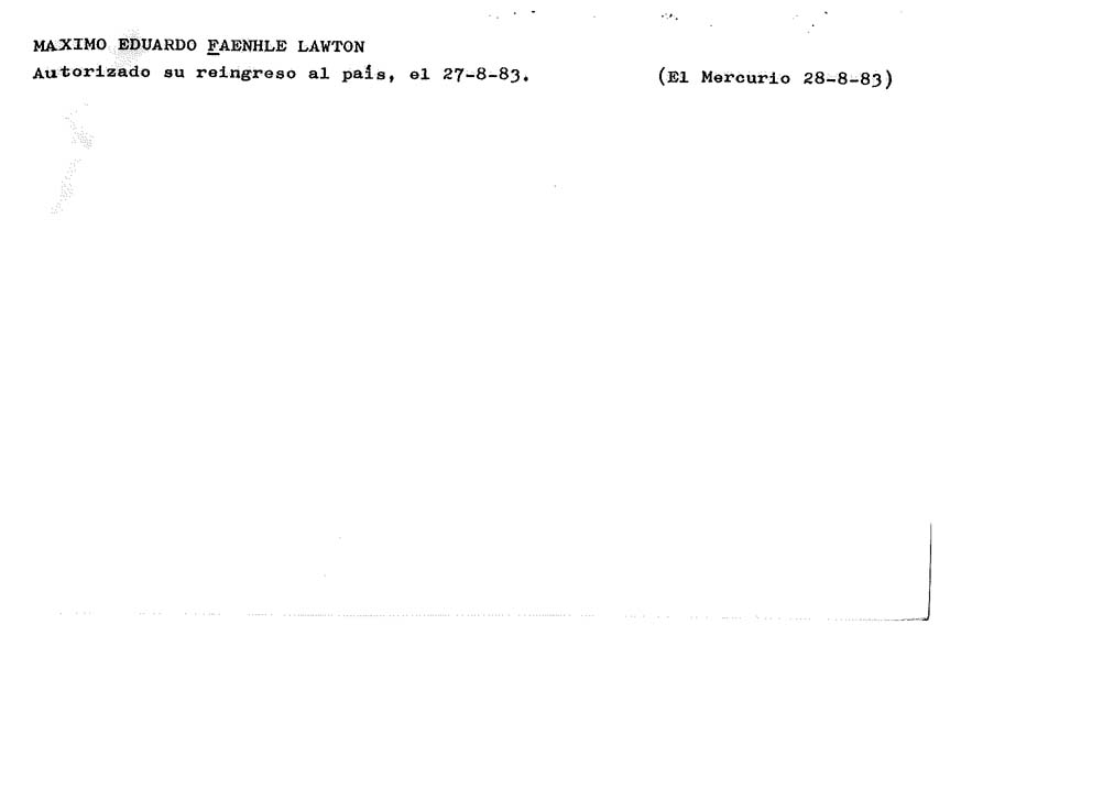 FAENHLE LAWTON MAXIMO EDUARDO-