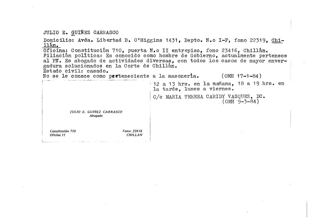 GUIÑEZ CARRASCO JULIO E–