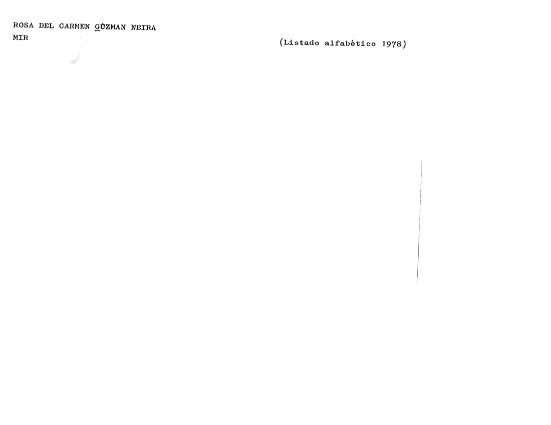 GUZMAN NEIRA ROSA DEL CARMEN-