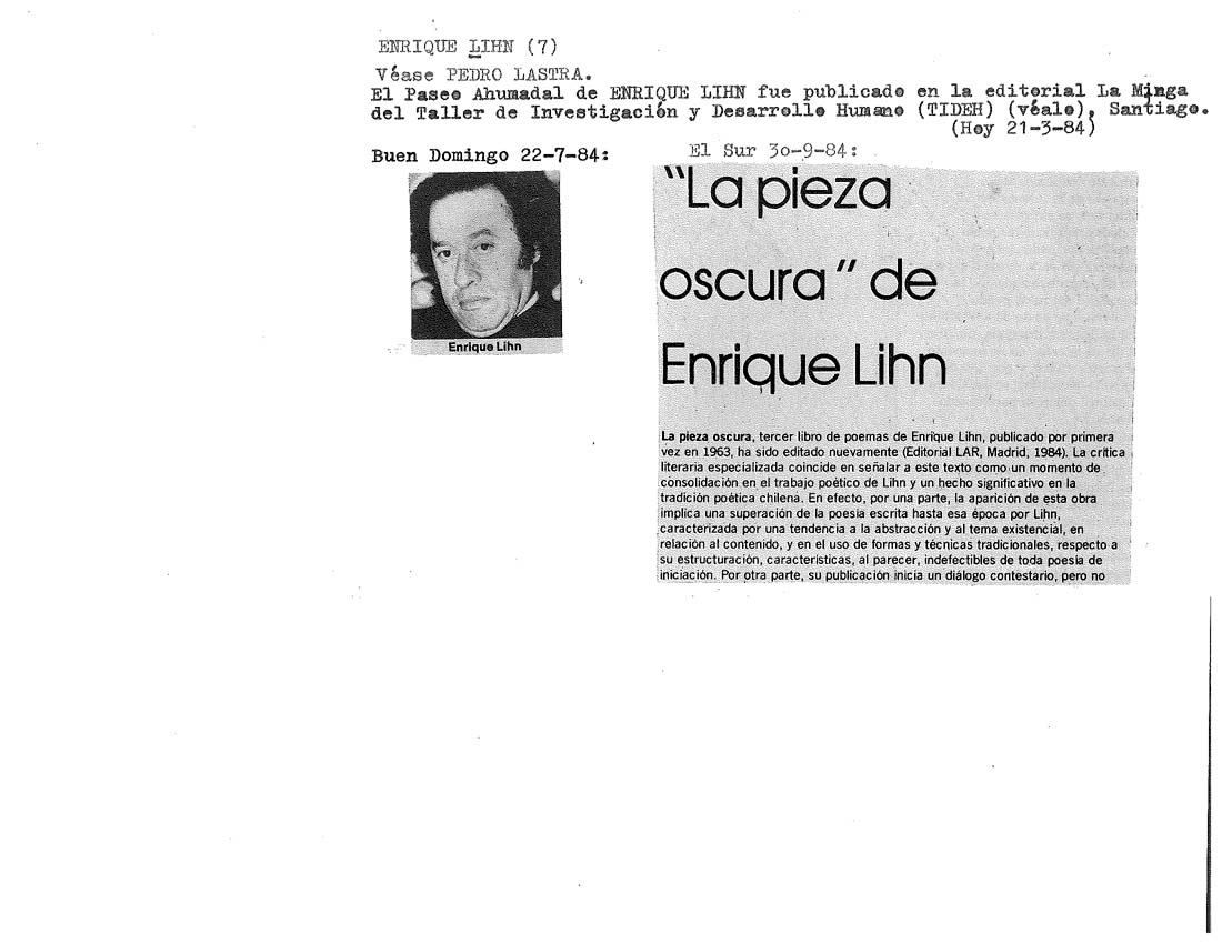 LIHN ENRIQUE 7-