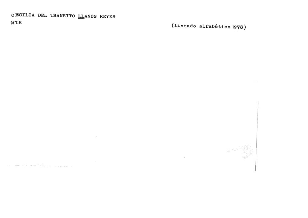 LLANOS REYES CECILIA DEL TRANSITO-