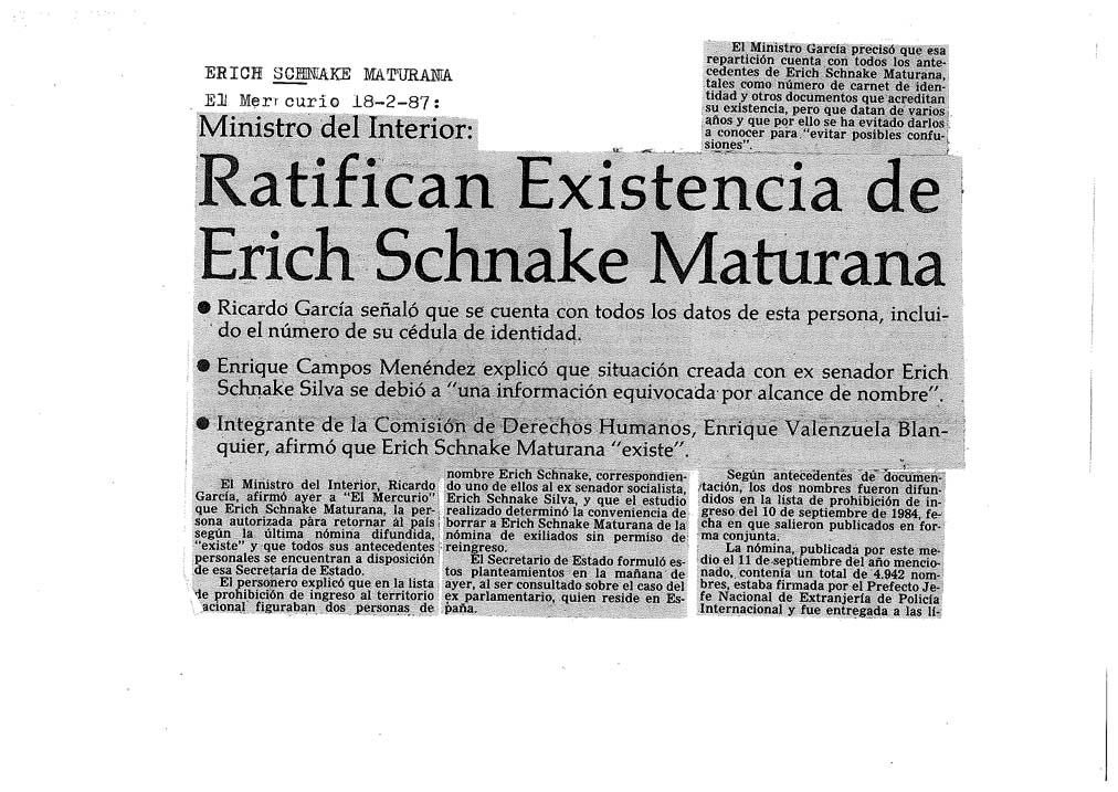 SCHNAKE MATURANA ERICH-