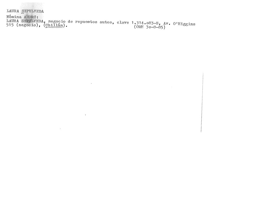 SEPULVEDA LAURA-